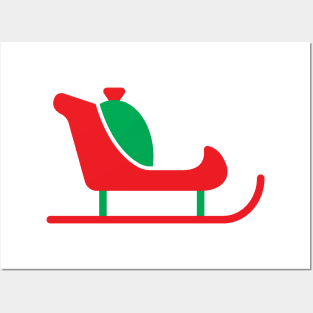 Santa Claus Sleigh Posters and Art